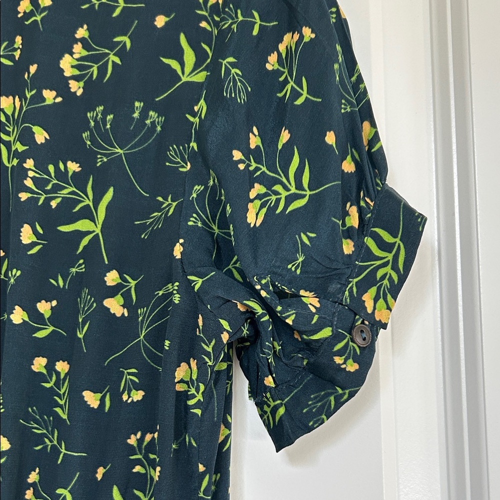 Reistor Gathered Knee length Floral dress size S - Picture 7 of 9